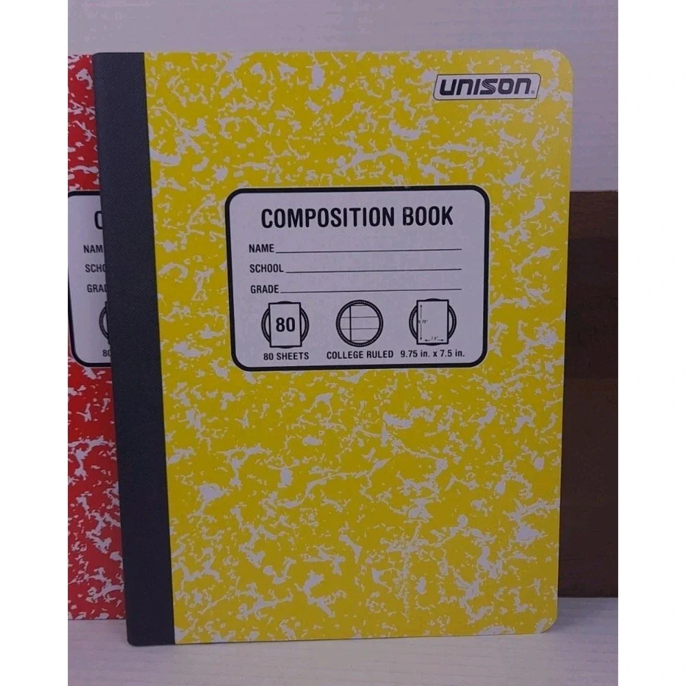 (4 Pack) Composition‎ Notebook 80 Sheets 9-3/4